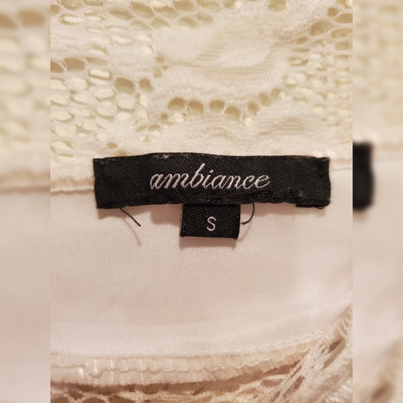 Ambiance Off the Shoulder Lace Top - Picture 3 of 3